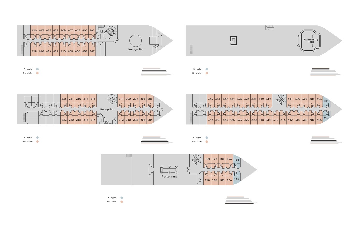 Crown Prince Nile Cruise deck plan Crown Prince Nile Cruise deck plan